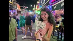Redare Pickup Street: Teen Prostitute este plătit pentru sexul anal dur și cumshot facial