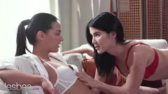 Play Sensual Lesbians in Lingerie | Intimate Pussy Licking and Fingering